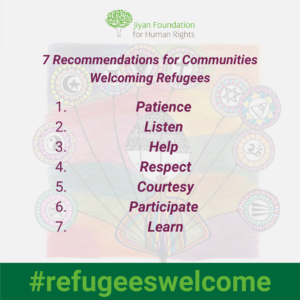 The seven recommendations offered by the Jiyan Foundation are:
